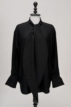 Black Bow Blouse