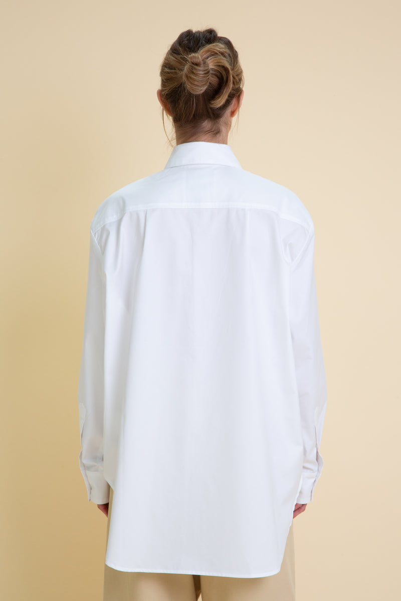 BIG PATCH POCKET POPLIN SHIRT